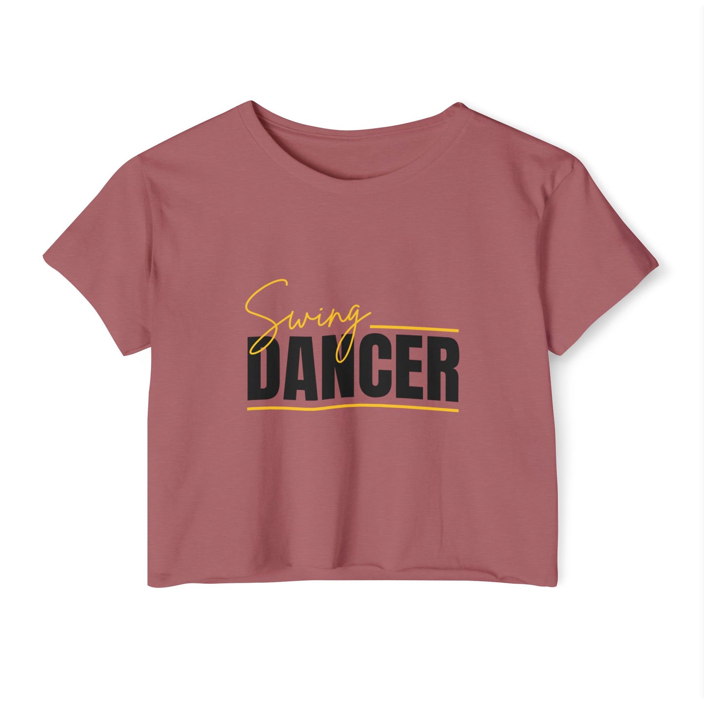 Dancer Crop Top - Women's Festival Swing Dancer T-Shirt