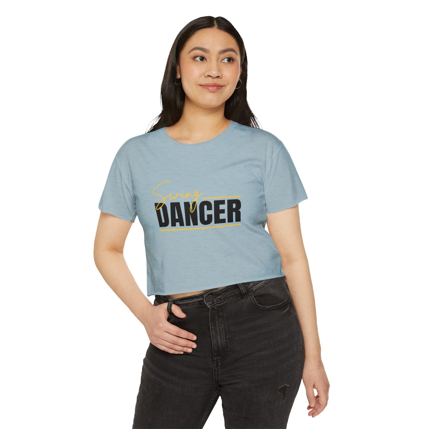 Dancer Crop Top - Women's Festival Swing Dancer T-Shirt