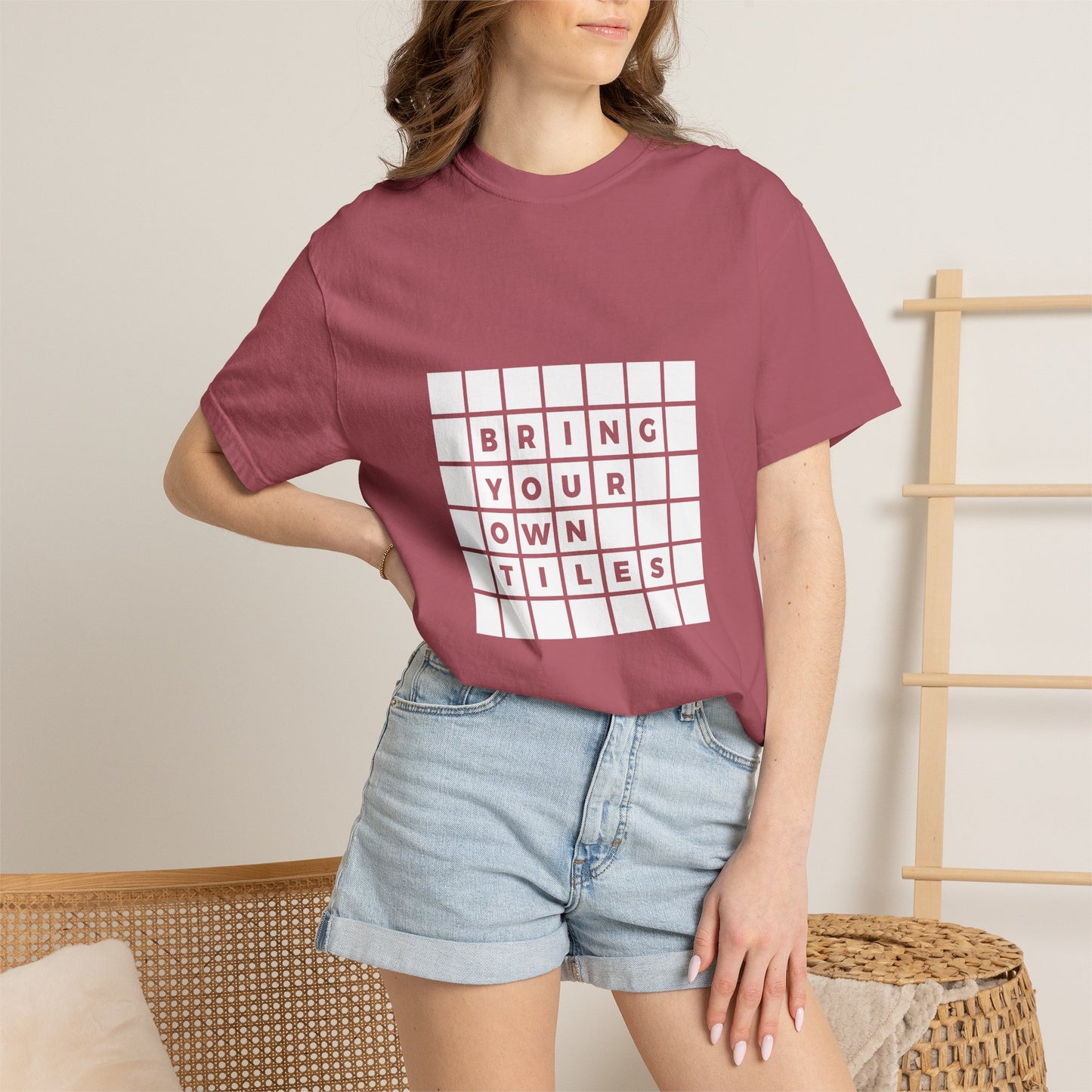 BYOT - Unisex Tee - Text Tile Type - (white graphic) CC
