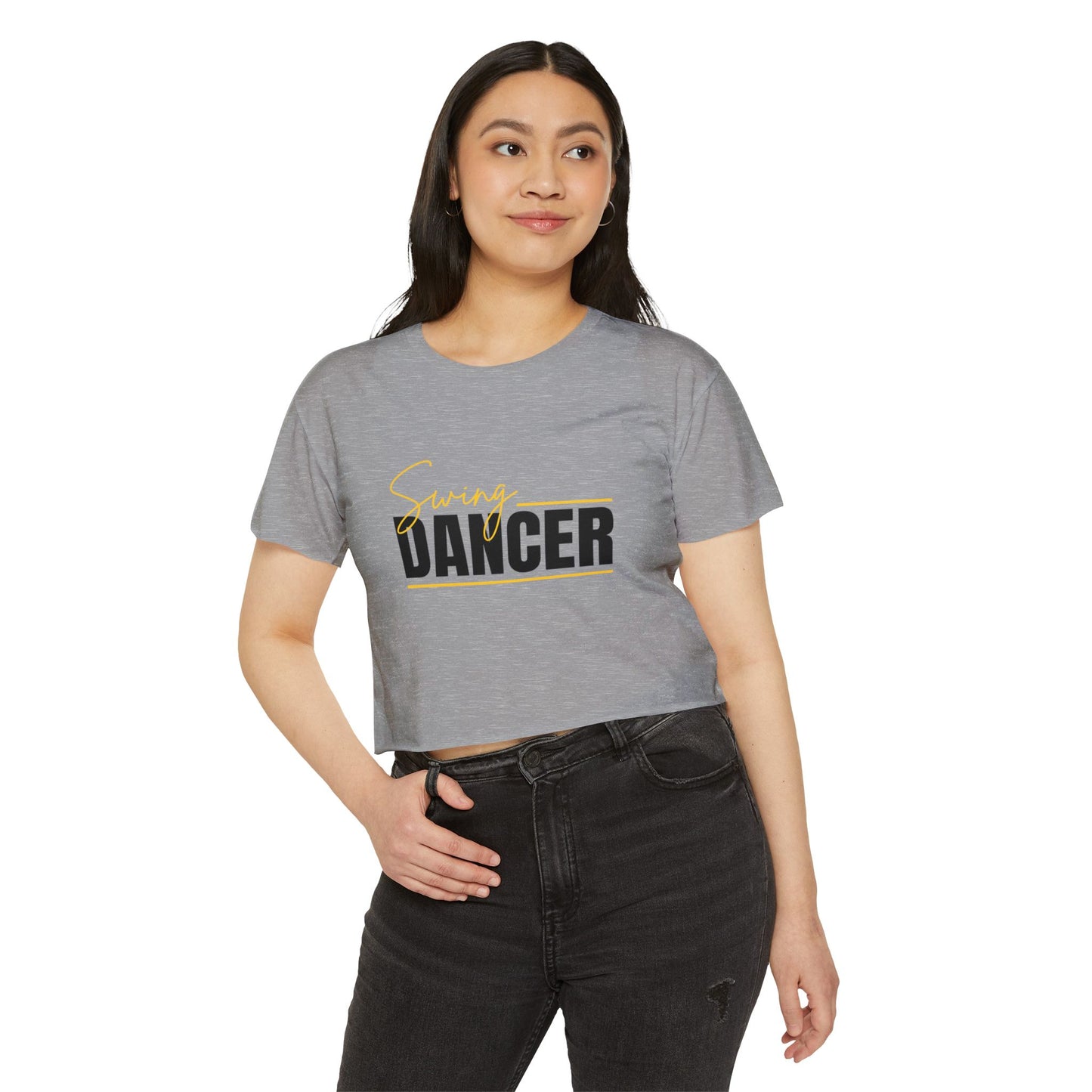 Dancer Crop Top - Women's Festival Swing Dancer T-Shirt