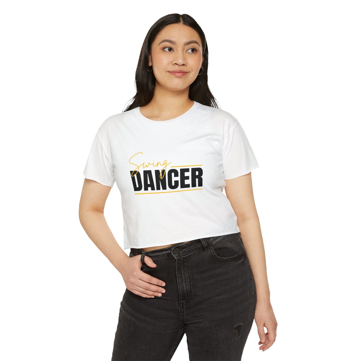Dancer Crop Top - Women's Festival Swing Dancer T-Shirt