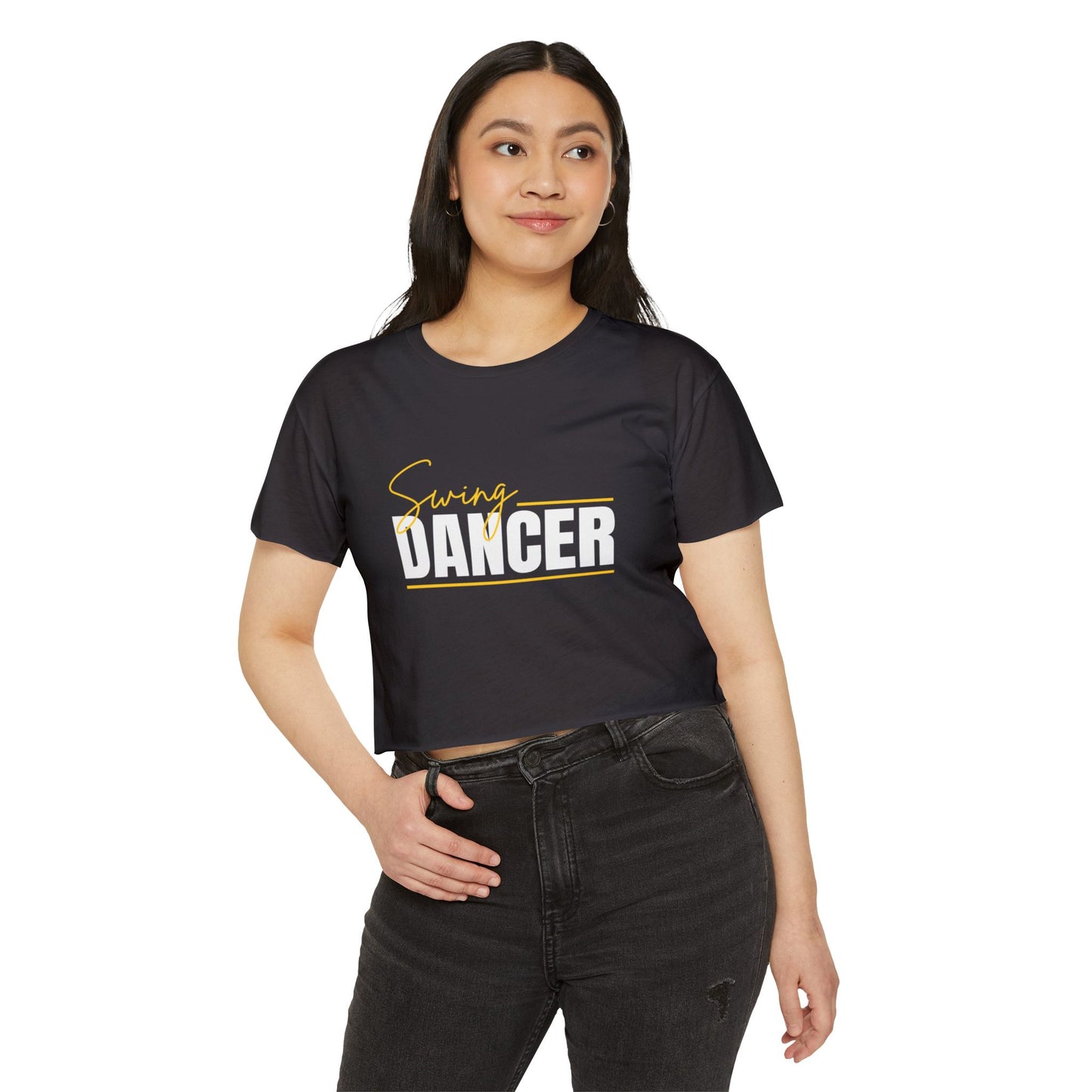 Dancer Crop Top - Women's Festival Swing Dancer T-Shirt