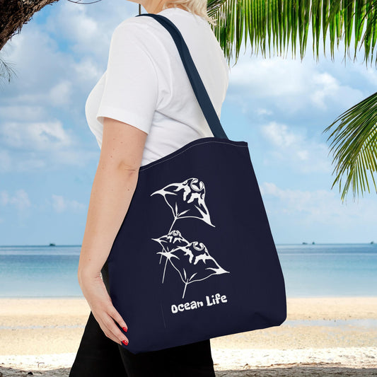 Manta Rays - Navy Tote