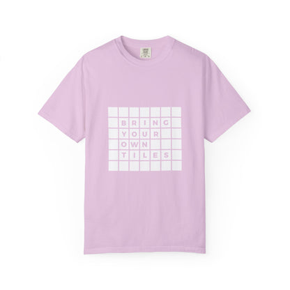 BYOT - Unisex Tee - Text Tile Type - (white graphic) CC