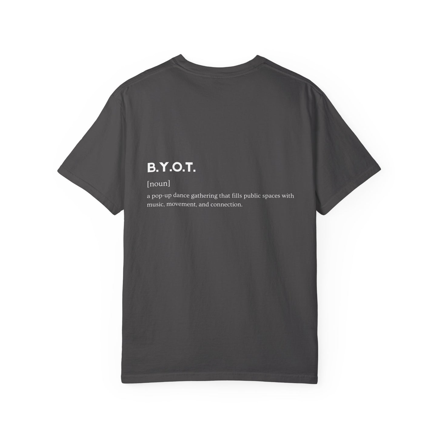 BYOT - Unisex Tee - Text Tile Type - (white graphic) CC