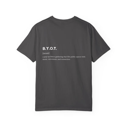 BYOT - Unisex Tee - Text Tile Type - (white graphic) CC