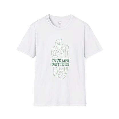 Your Life Matters - Retro Font - Short Sleeve Tee