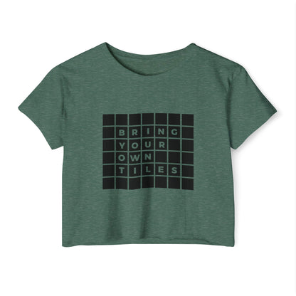 BYOT - Crop Top - Text Tile Type