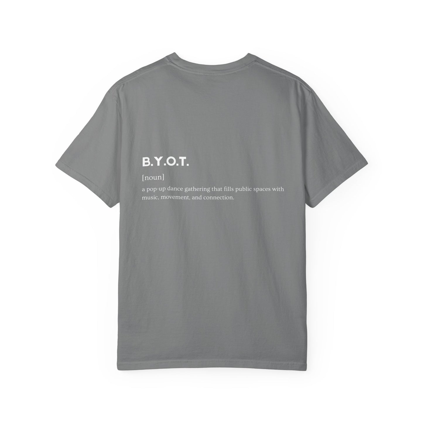 BYOT - Unisex Tee - Text Tile Type - (white graphic) CC