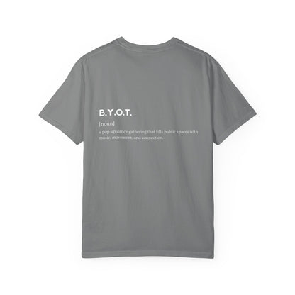 BYOT - Unisex Tee - Text Tile Type - (white graphic) CC