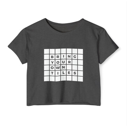 BYOT - Crop Top - Text Tile Type