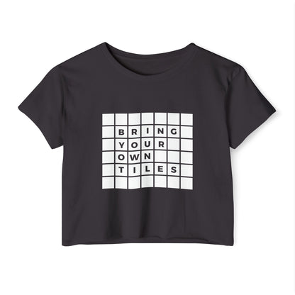 BYOT - Crop Top - Text Tile Type