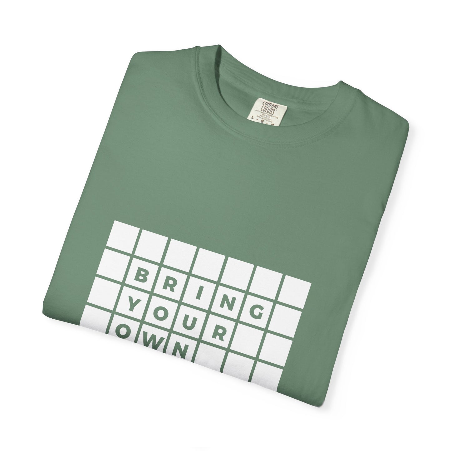 BYOT - Unisex Tee - Text Tile Type - (white graphic) CC