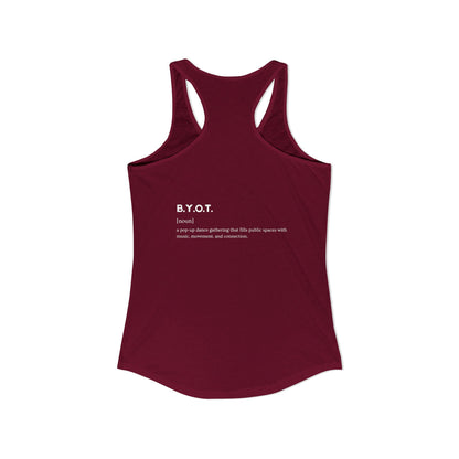 BYOT Women's Racerback Tank - Perspective