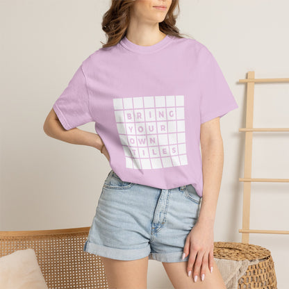 BYOT - Unisex Tee - Text Tile Type - (white graphic) CC