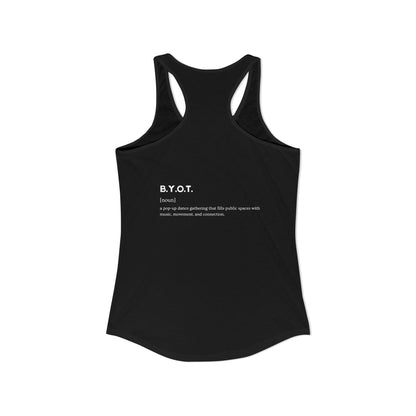 BYOT Women's Racerback Tank - Perspective