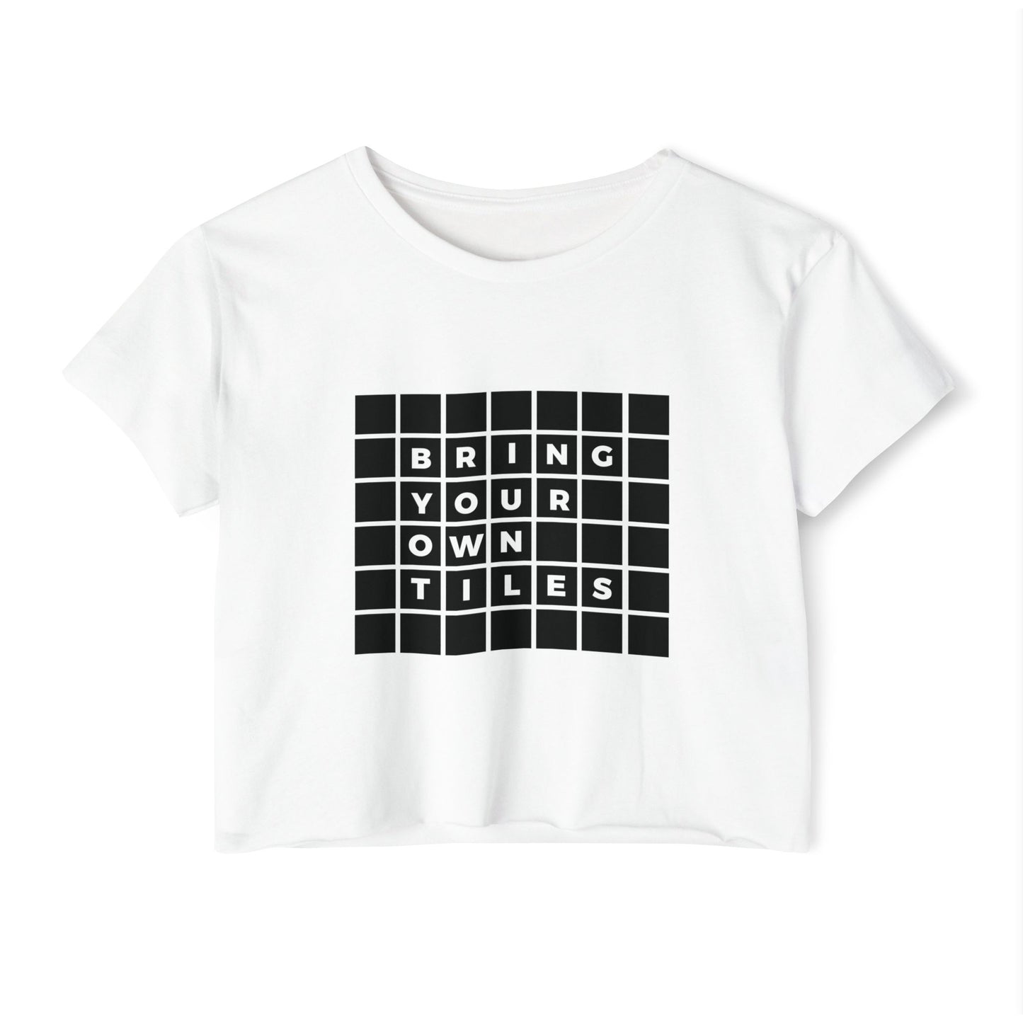 BYOT - Crop Top - Text Tile Type