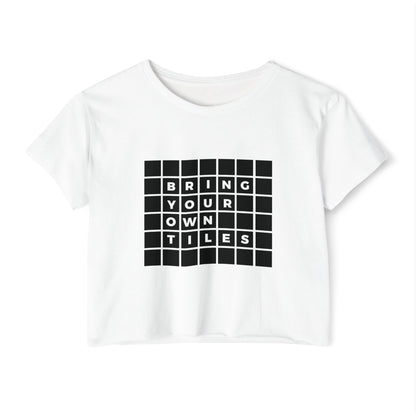 BYOT - Crop Top - Text Tile Type