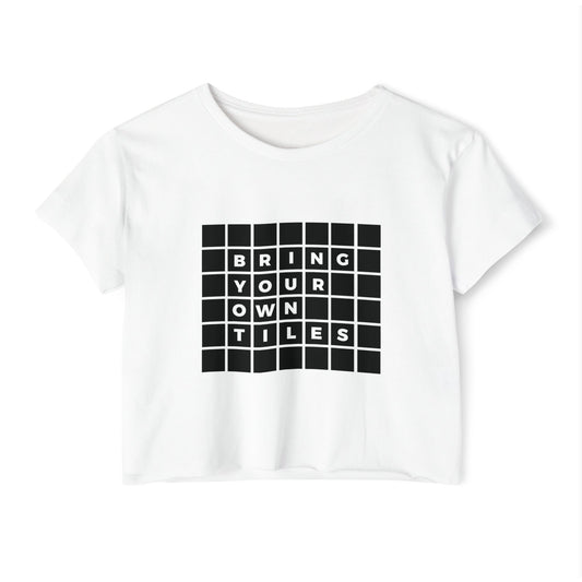 BYOT - Crop Top - Text Tile Type