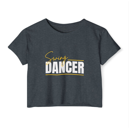 Dancer Crop Top - Women's Festival Swing Dancer T-Shirt