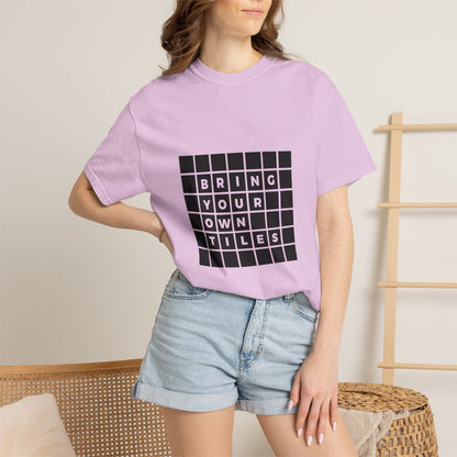 BYOT - Unisex Tee - Text Tile Type - CC