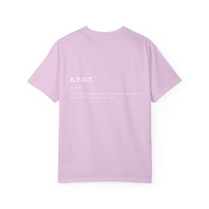 BYOT - Unisex Tee - Text Tile Type - (white graphic) CC