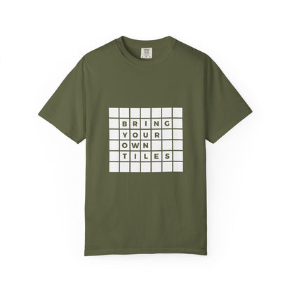 BYOT - Unisex Tee - Text Tile Type - (white graphic) CC