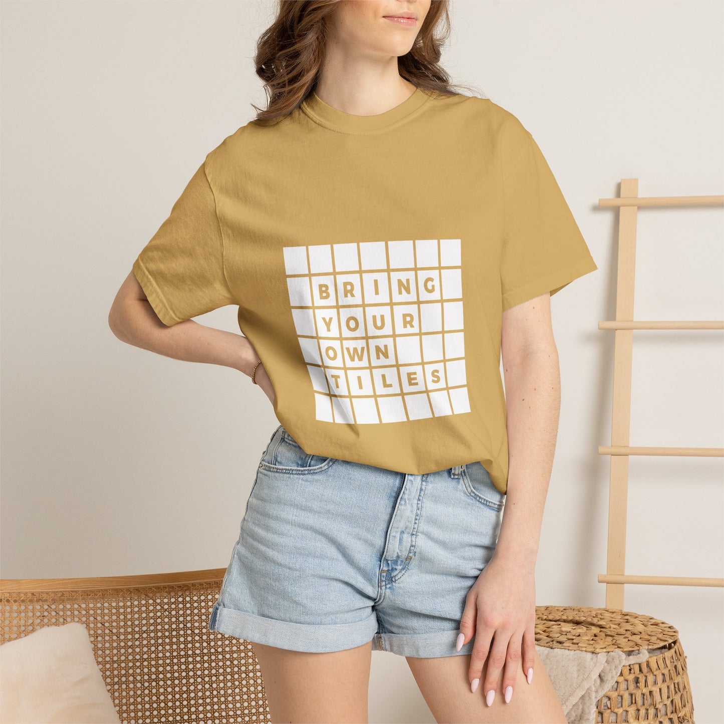 BYOT - Unisex Tee - Text Tile Type - (white graphic) CC