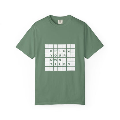 BYOT - Unisex Tee - Text Tile Type - (white graphic) CC
