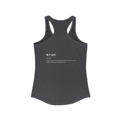 BYOT Women's Racerback Tank - Perspective