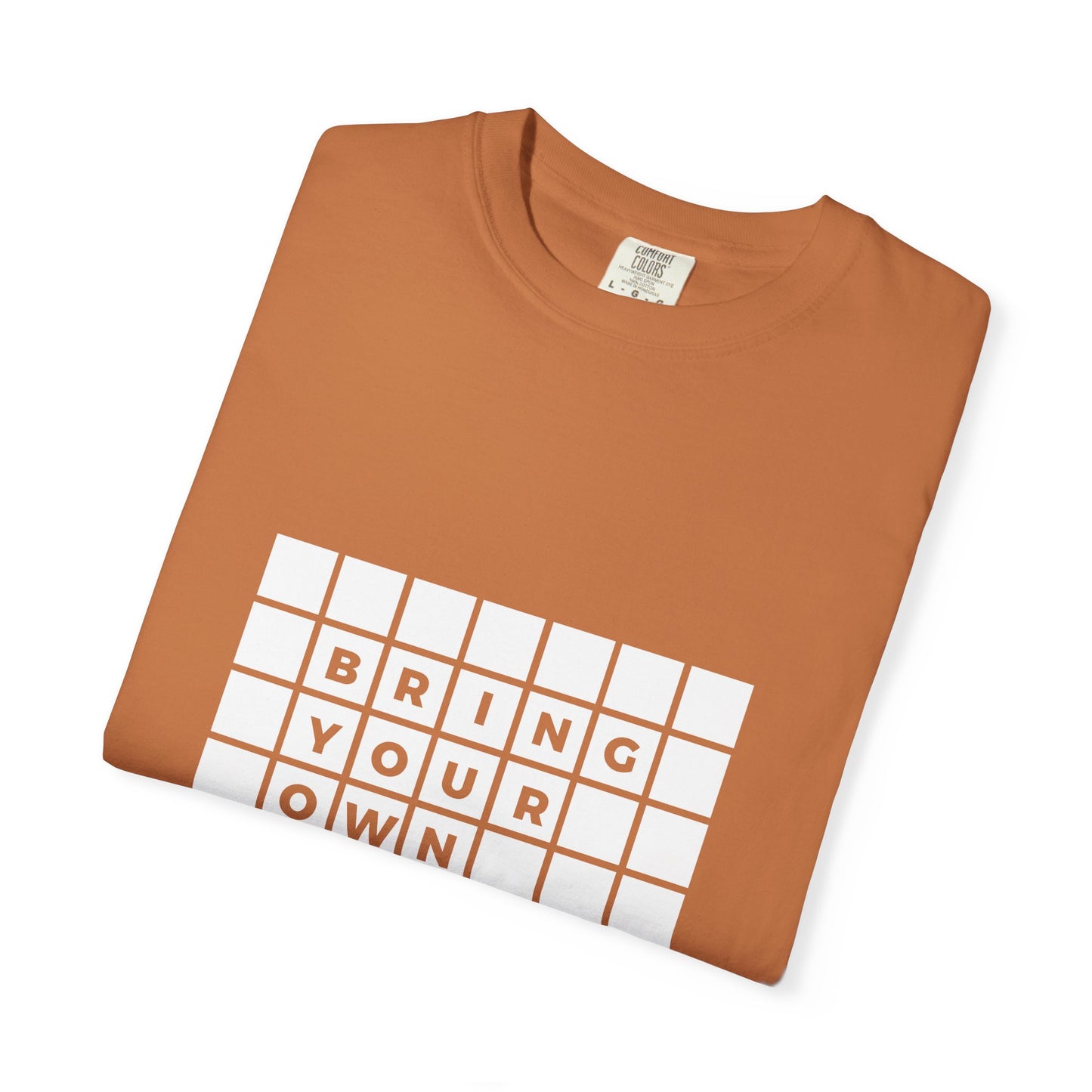 BYOT - Unisex Tee - Text Tile Type - (white graphic) CC