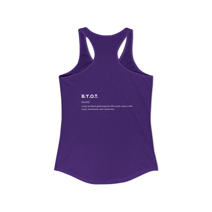 BYOT Women's Racerback Tank - Perspective