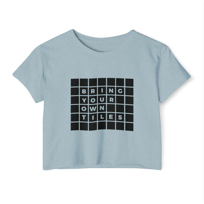 BYOT - Crop Top - Text Tile Type