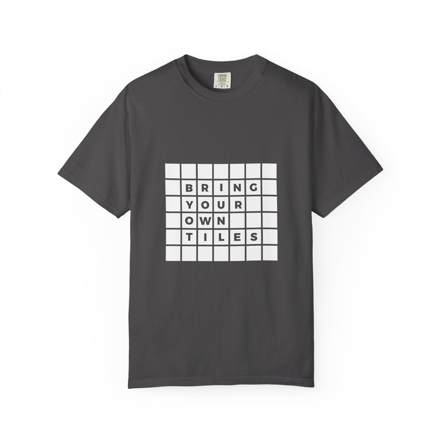 BYOT - Unisex Tee - Text Tile Type - (white graphic) CC