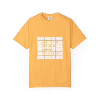 BYOT - Unisex Tee - Text Tile Type - (white graphic) CC