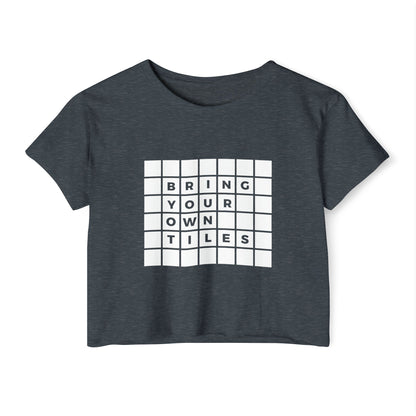 BYOT - Crop Top - Text Tile Type