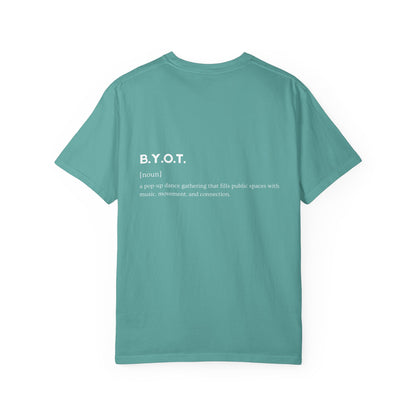 BYOT - Unisex Tee - Text Tile Type - (white graphic) CC
