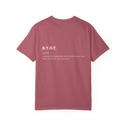 BYOT - Unisex Tee - Text Tile Type - (white graphic) CC