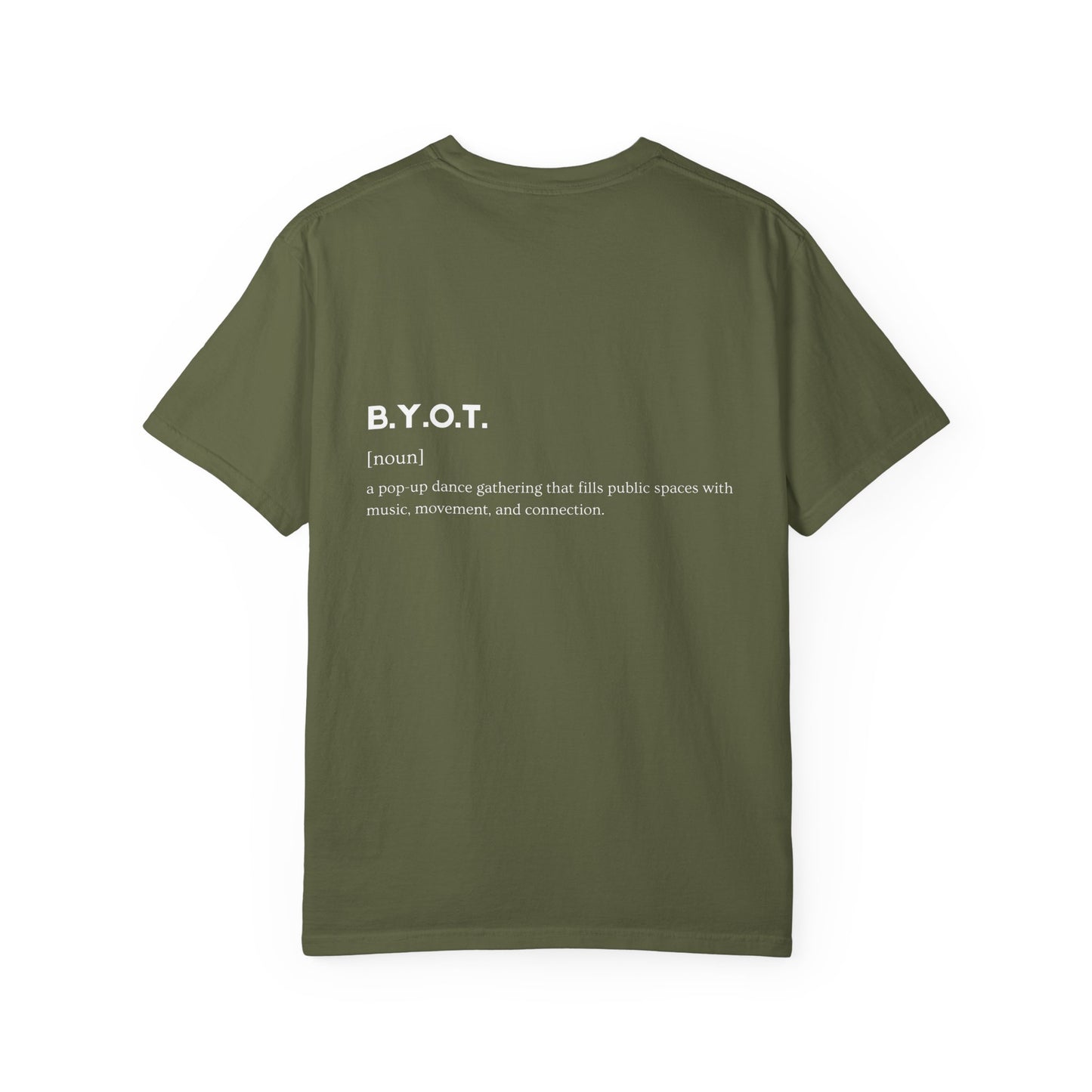 BYOT - Unisex Tee - Text Tile Type - (white graphic) CC