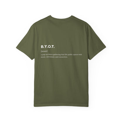 BYOT - Unisex Tee - Text Tile Type - (white graphic) CC