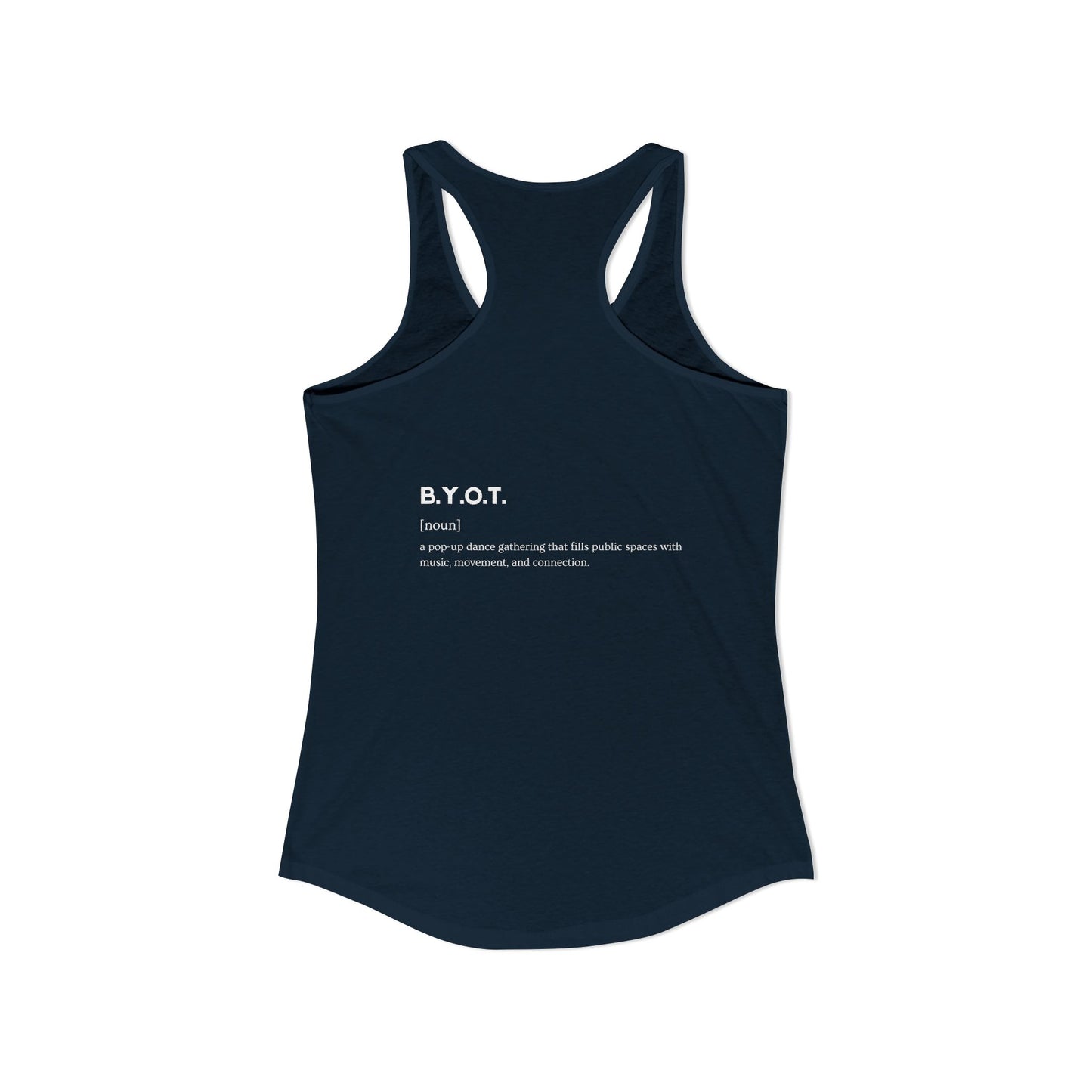 BYOT Women's Racerback Tank - Text Tiles