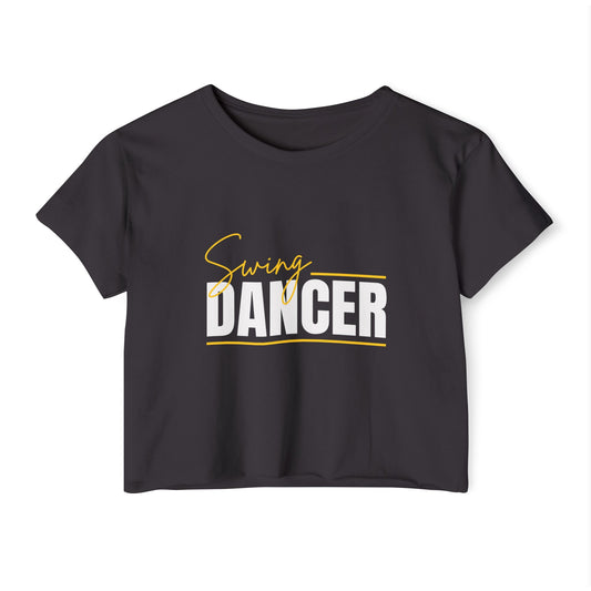 Dancer Crop Top - Women's Festival Swing Dancer T-Shirt