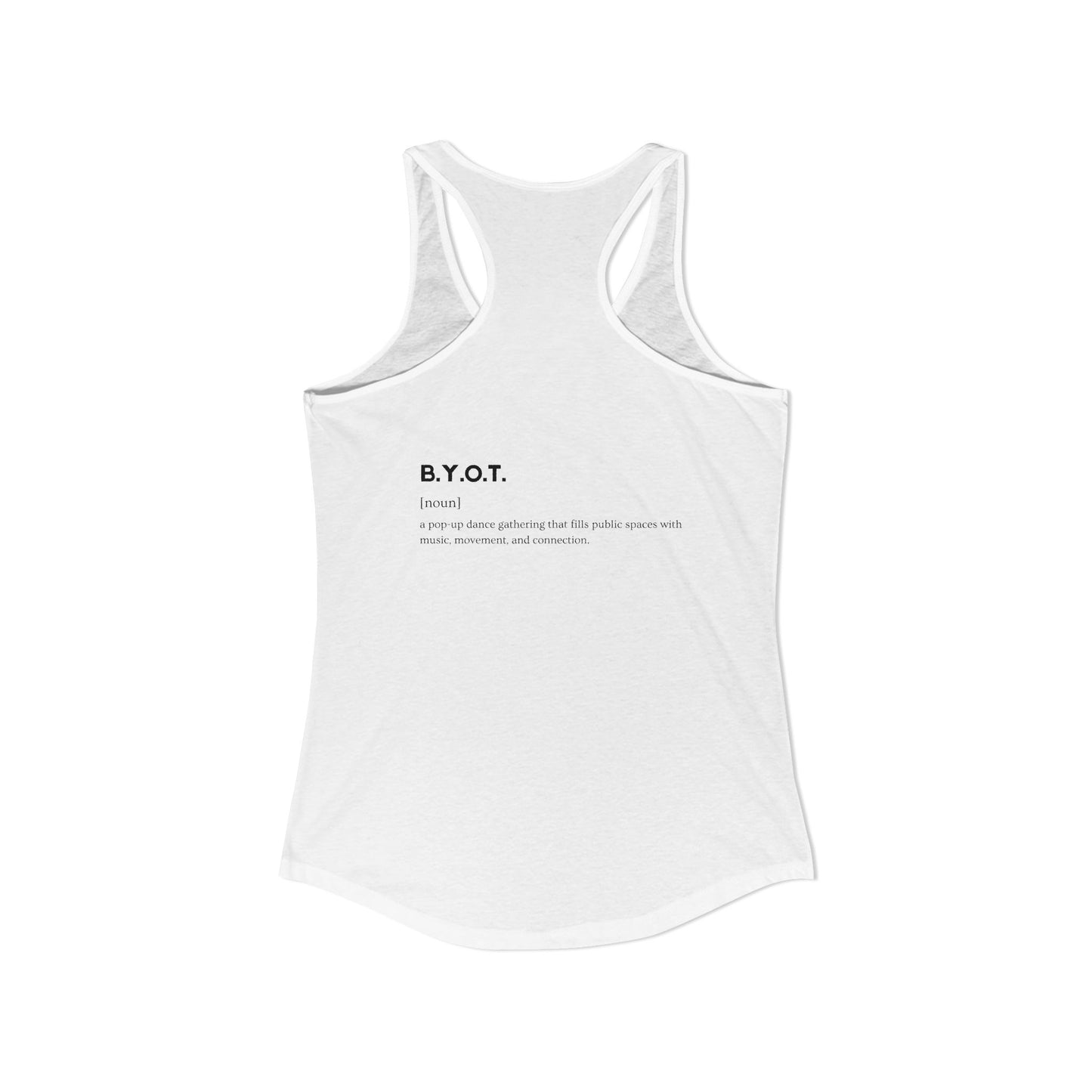 BYOT Women's Racerback Tank - Perspective