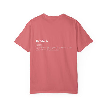 BYOT - Unisex Tee - Text Tile Type - (white graphic) CC