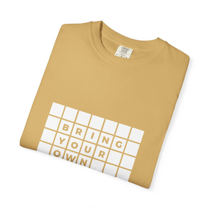 BYOT - Unisex Tee - Text Tile Type - (white graphic) CC