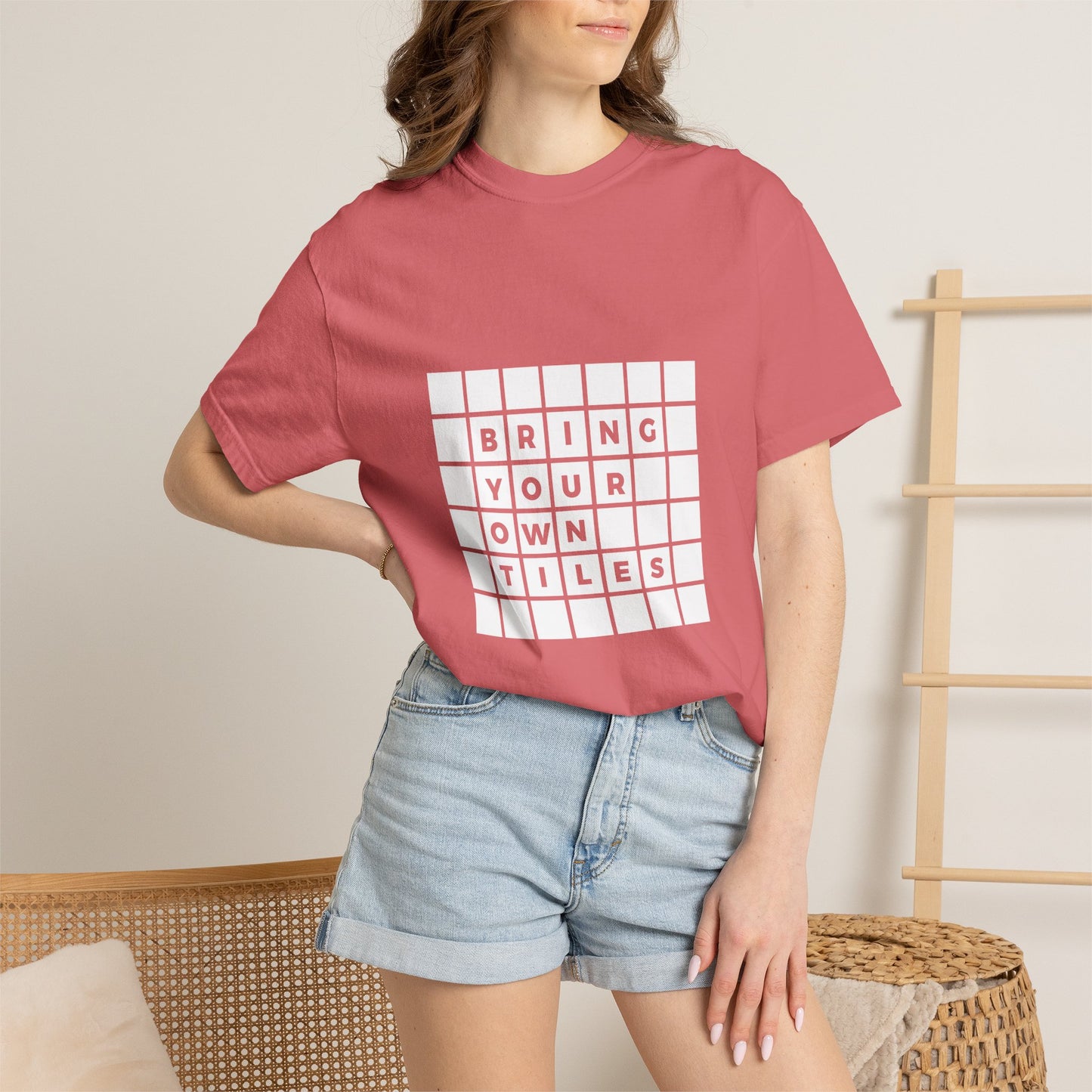 BYOT - Unisex Tee - Text Tile Type - (white graphic) CC