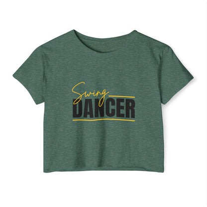 Dancer Crop Top - Women's Festival Swing Dancer T-Shirt