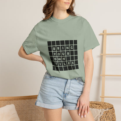 BYOT - Unisex Tee - Text Tile Type - CC
