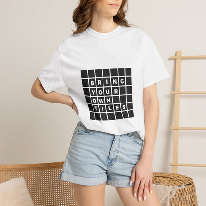 BYOT - Unisex Tee - Text Tile Type - CC