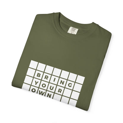 BYOT - Unisex Tee - Text Tile Type - (white graphic) CC